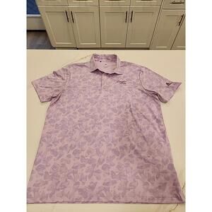 ADIDAS Mens Prisma Print SHIRT L Polyester Bliss lilac/ Purple Glow